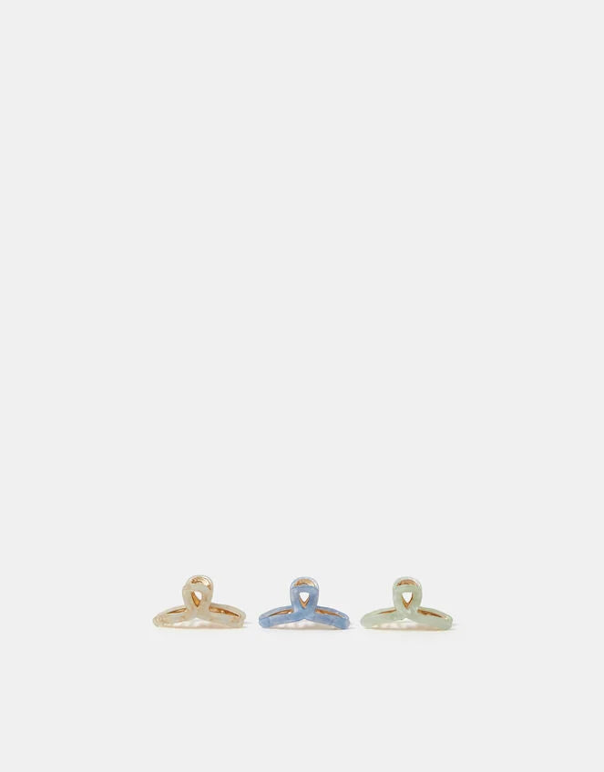 3 X MINI TWIST CLAW CLIPS