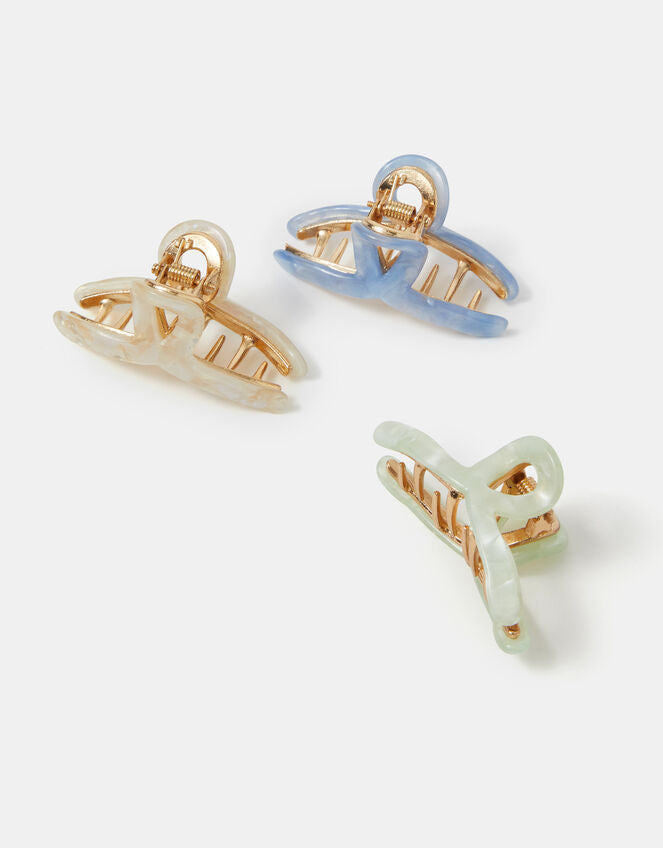 3 X MINI TWIST CLAW CLIPS