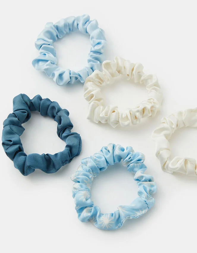 5-Pack Satin Hair Scrunchies