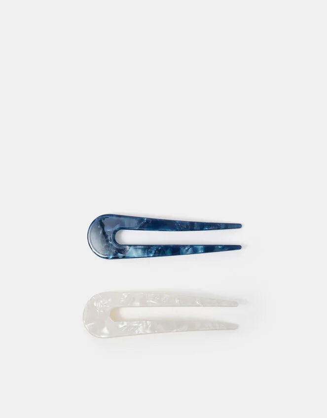 2-Pack Resin French Hair Pins