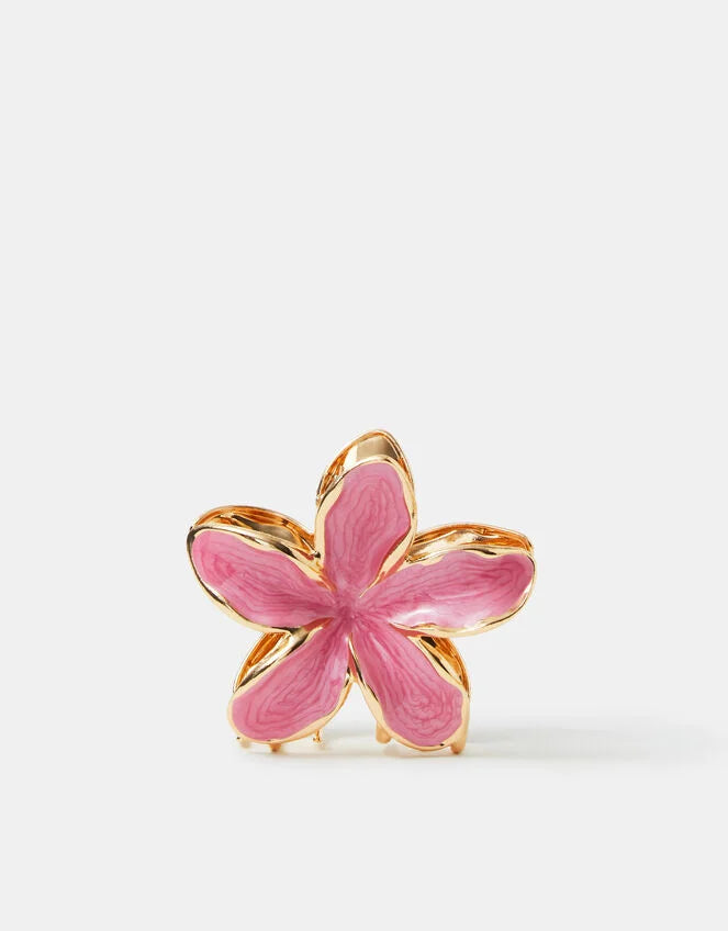 Tropical Flower Metal Claw Clip
