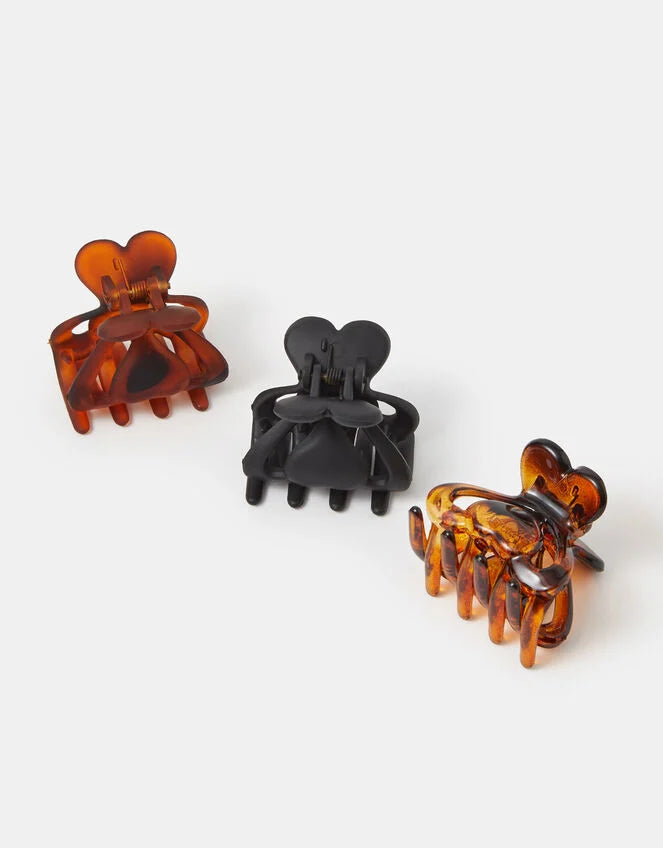3X HEART CLAW CLIPS