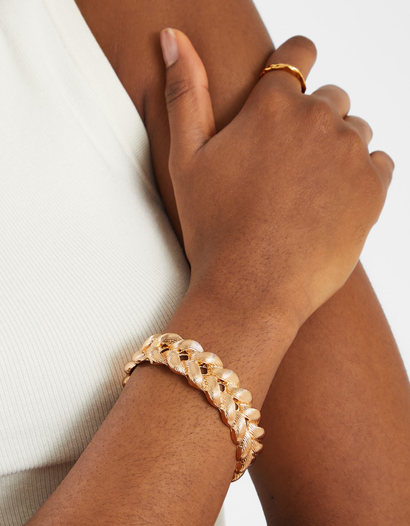 Textured Plait Bangle