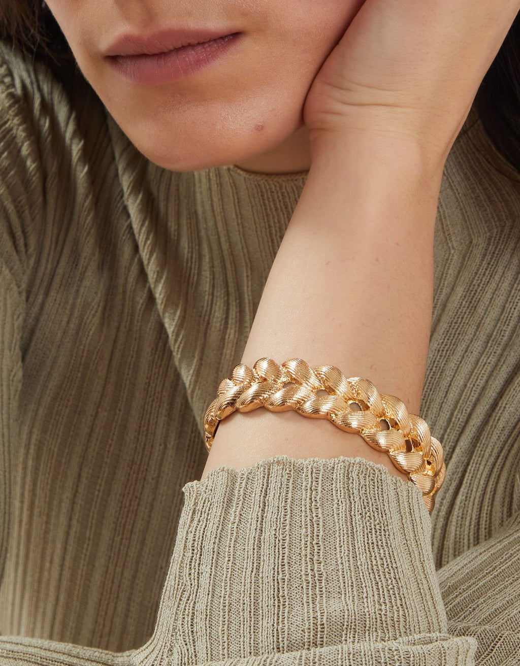 Textured Plait Bangle