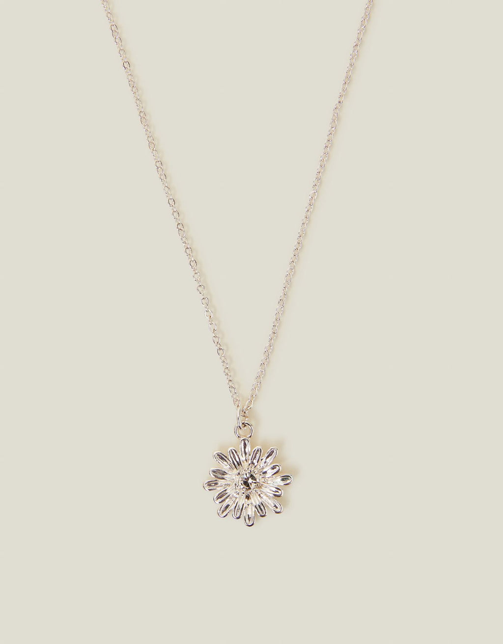 Flower Gem Pendant Necklace
