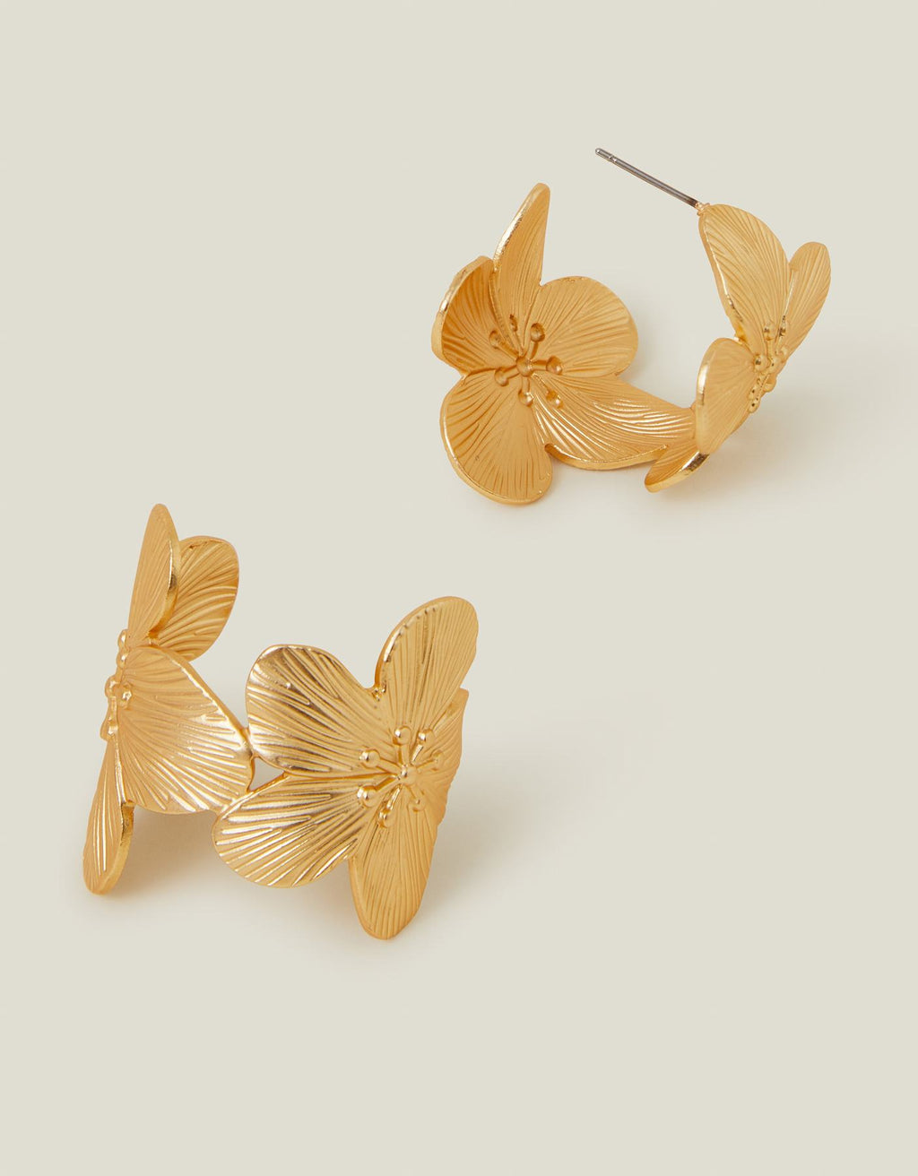 Statement Flower Hoop Earrings