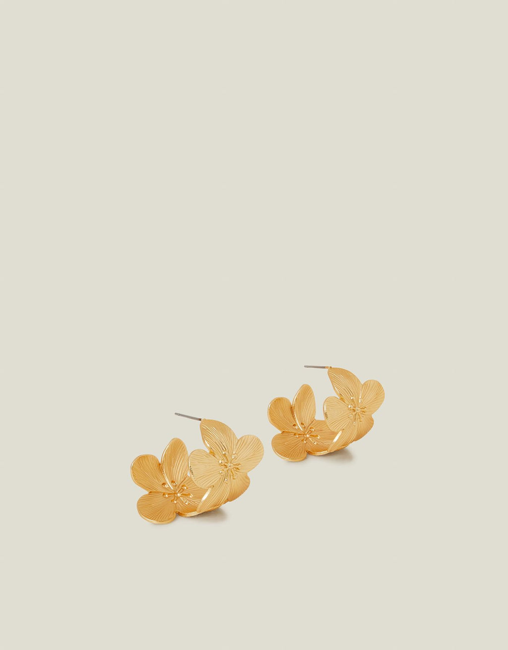 Statement Flower Hoop Earrings