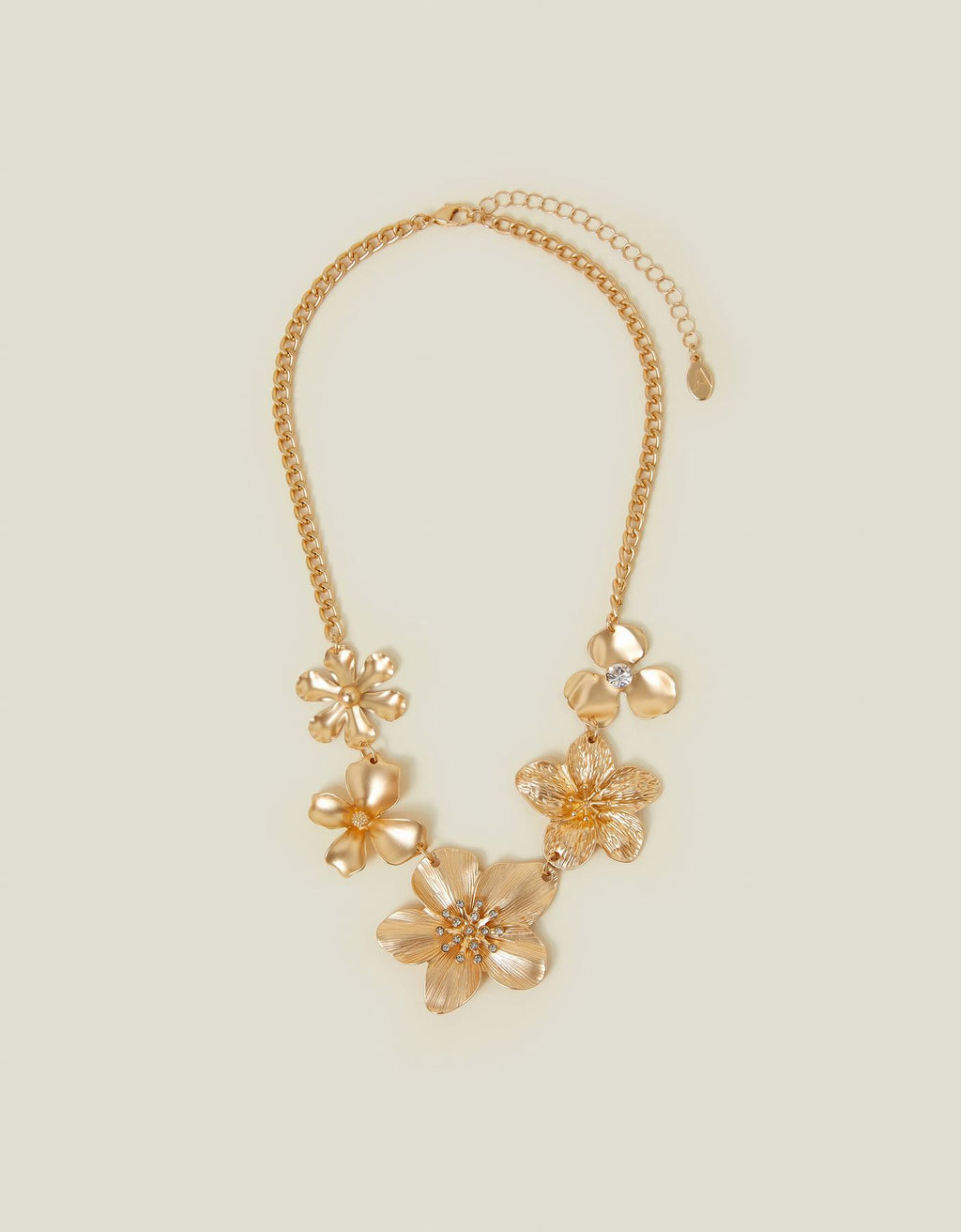 Statement Flower Chain Necklace