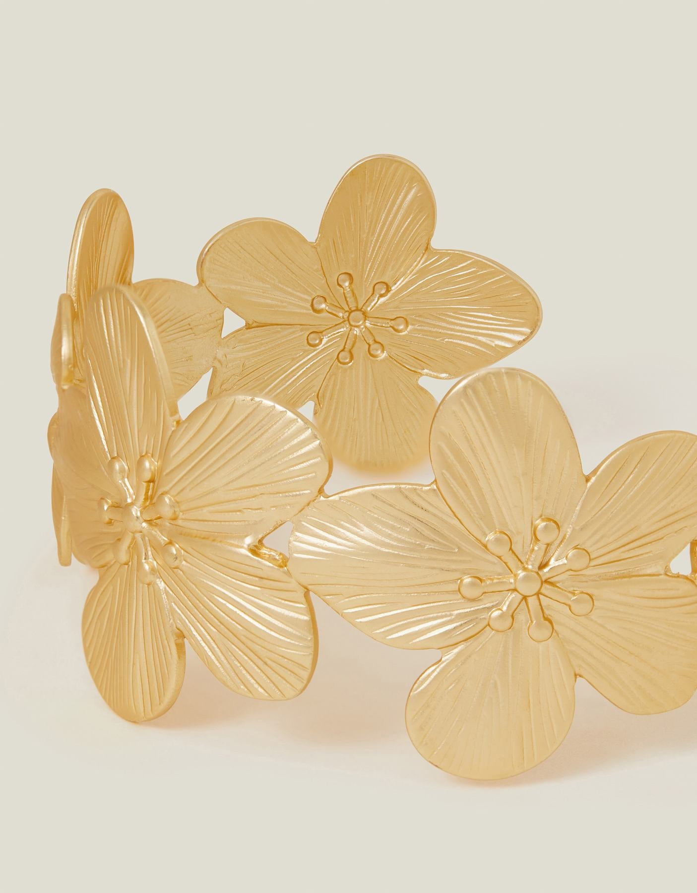 Flower Cuff Bracelet