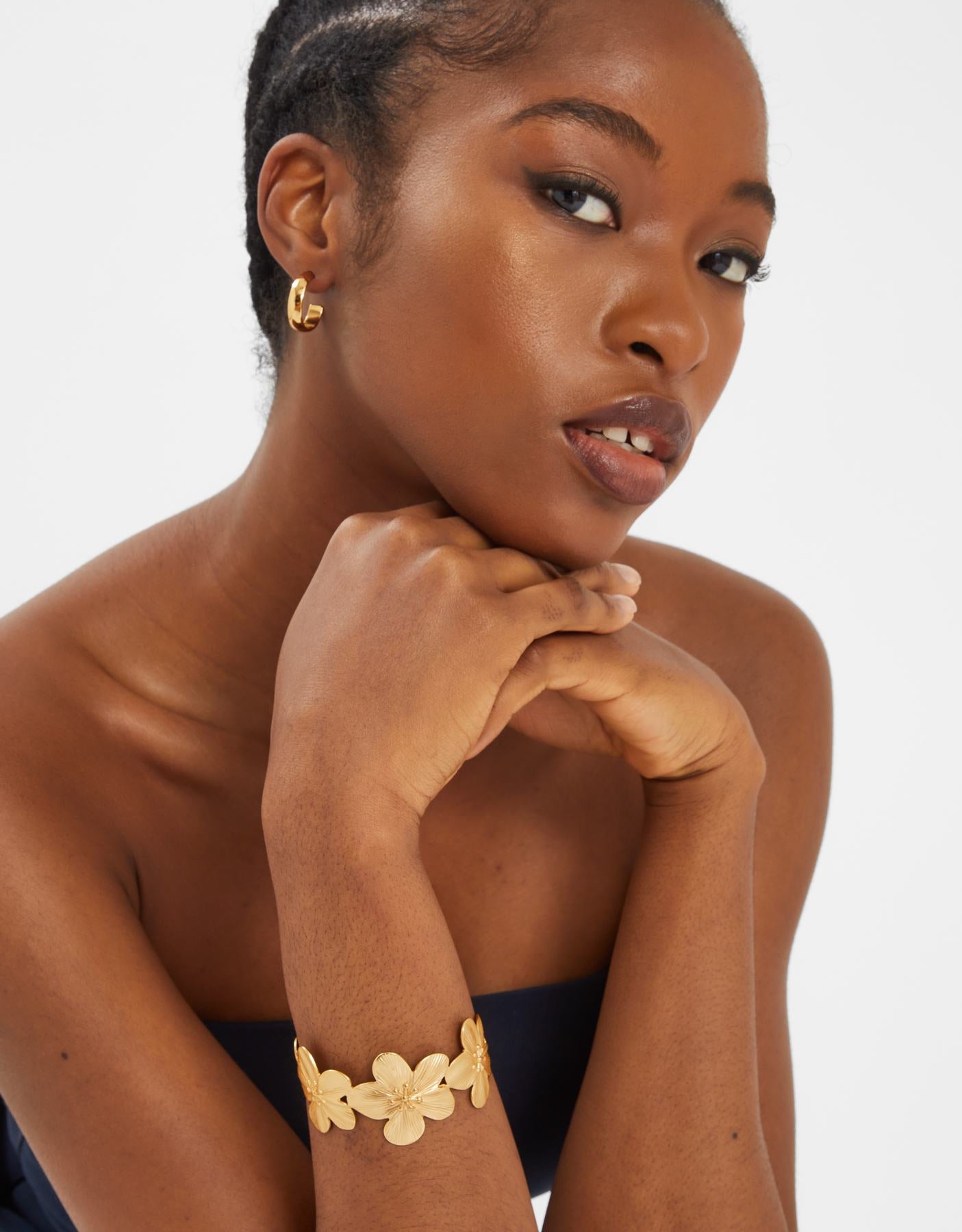 Flower Cuff Bracelet