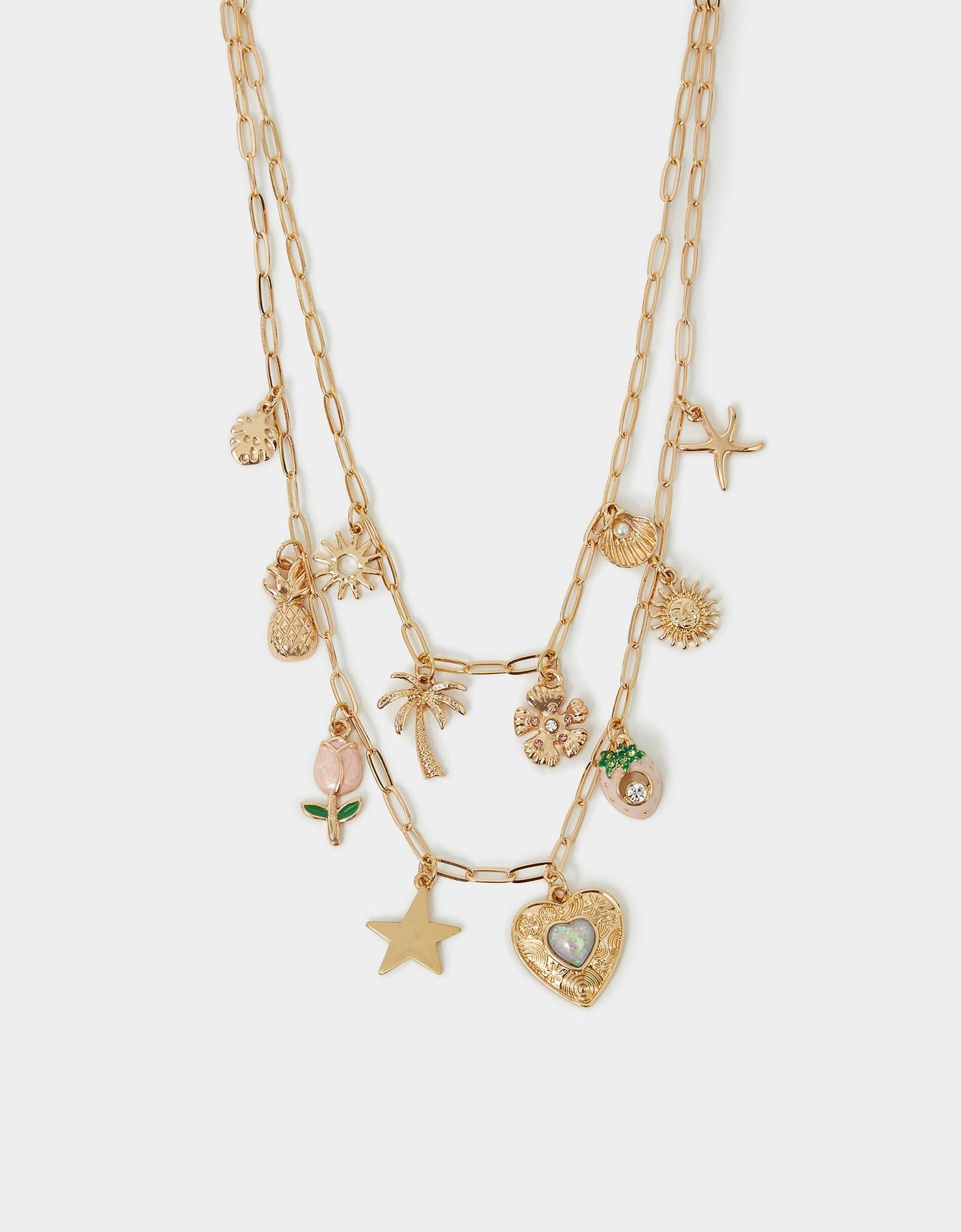 Tropical Charm Layered Necklace