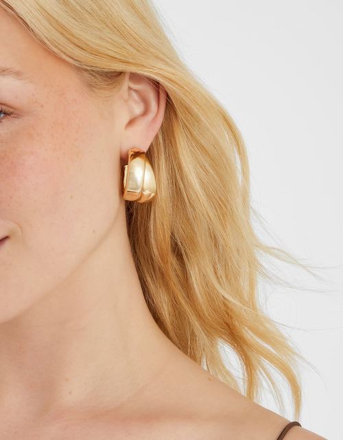 Chunky Twist Hoop Earrings