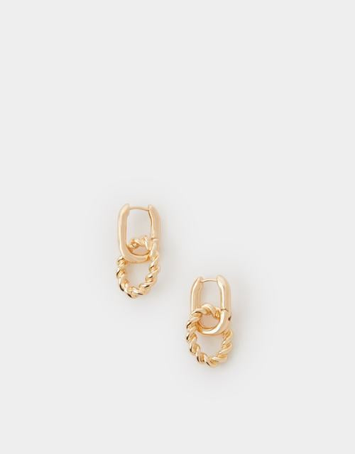Twist Link Drop Earrings