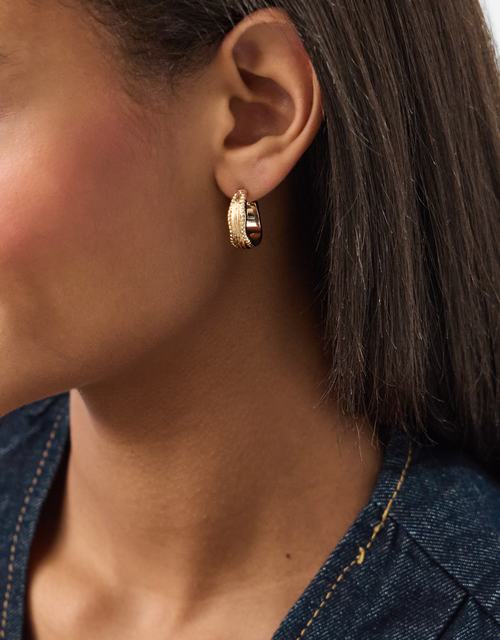 Mini Molten Texture Hoop Earrings