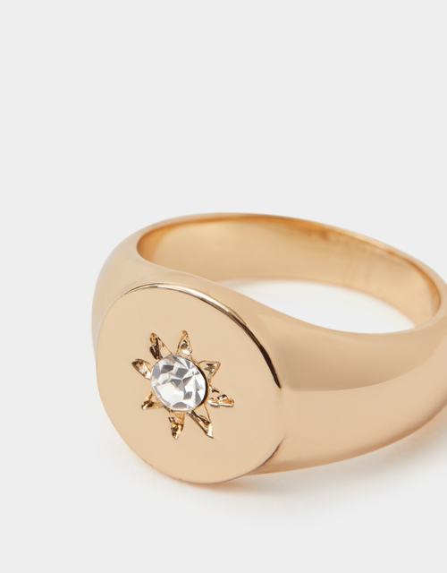 Celestial Signet Ring Gold