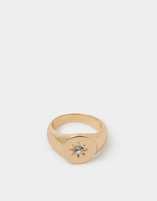 Celestial Signet Ring Gold