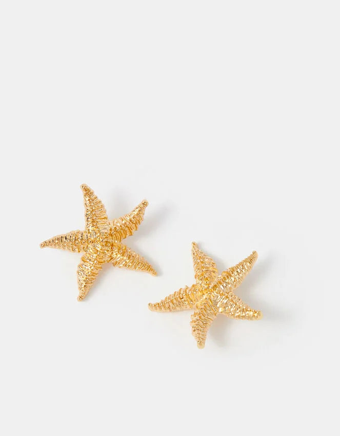 Statement Starfish Stud Earrings
