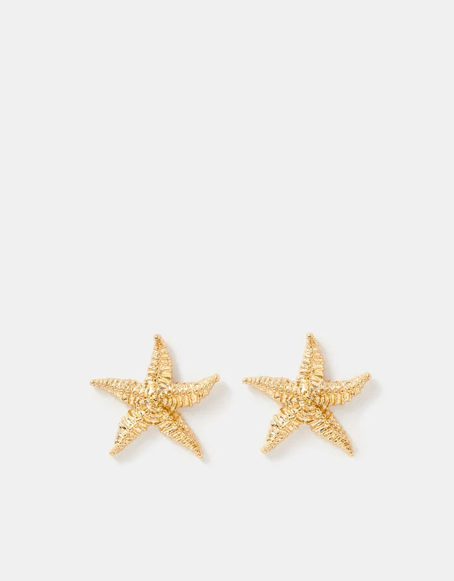 Statement Starfish Stud Earrings