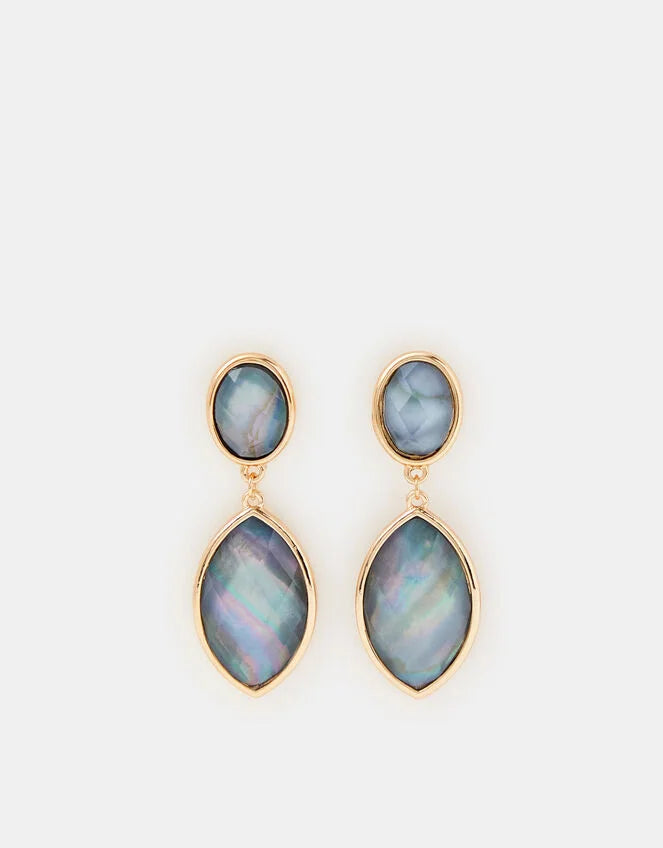 Statement Resin Stone Drop Earrings