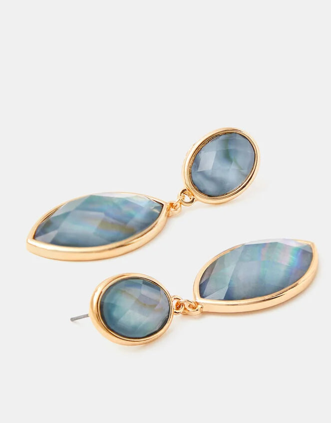 Statement Resin Stone Drop Earrings