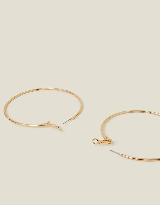 Large Hoop Earrings Gold