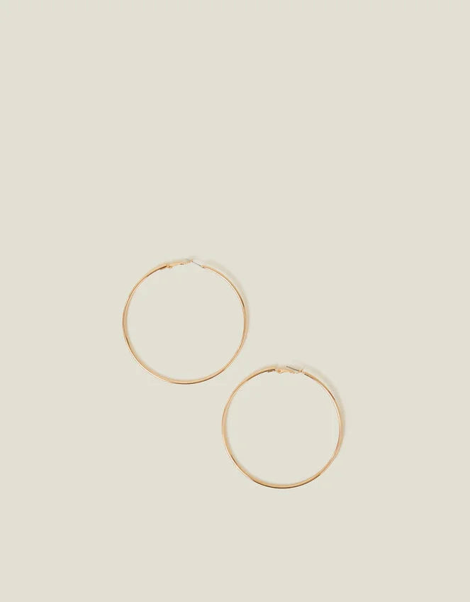 Large Hoop Earrings Gold