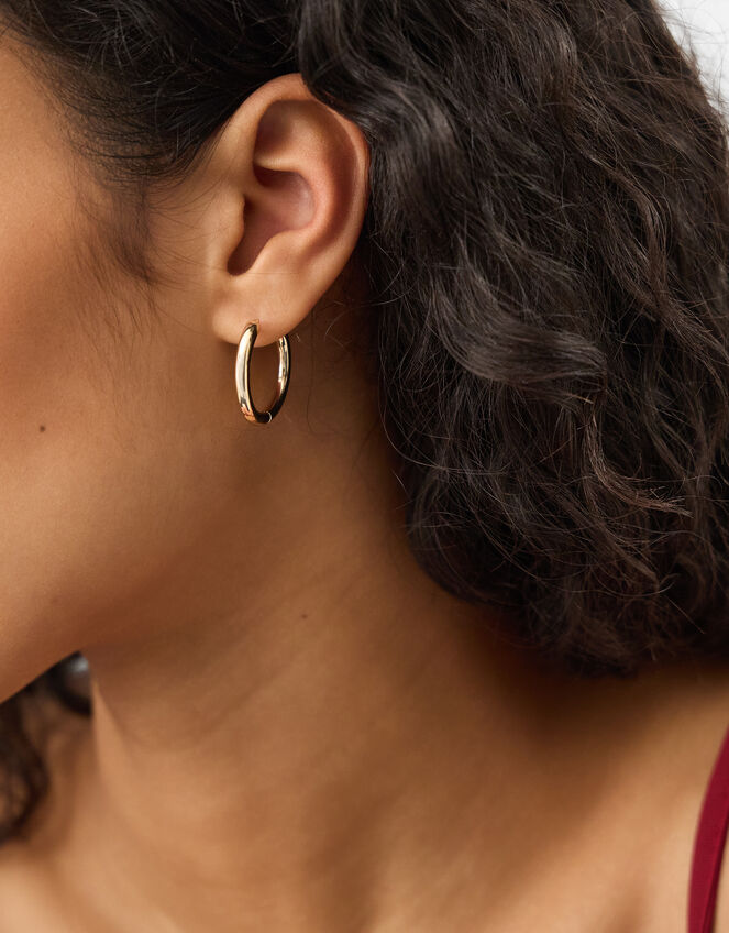 10 X HOOP EAR STACK - GOLD