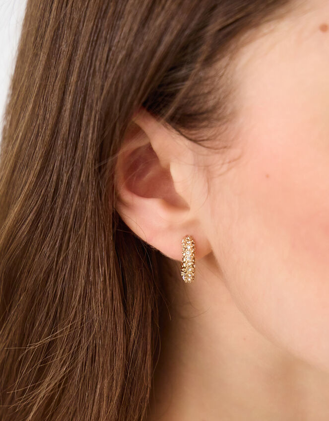 10 X PAVE HEART EAR STACK