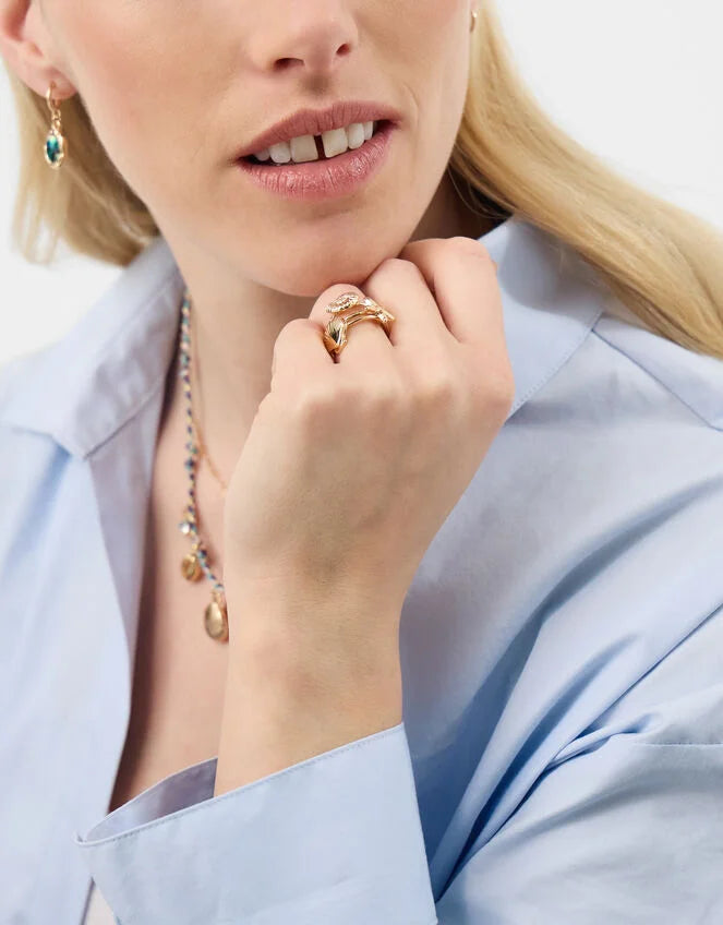 3-Pack Ocean Rings Gold