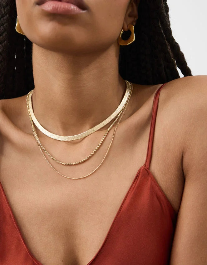 3-Pack Snake Chain Necklaces