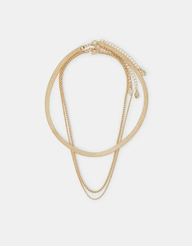 3-Pack Snake Chain Necklaces