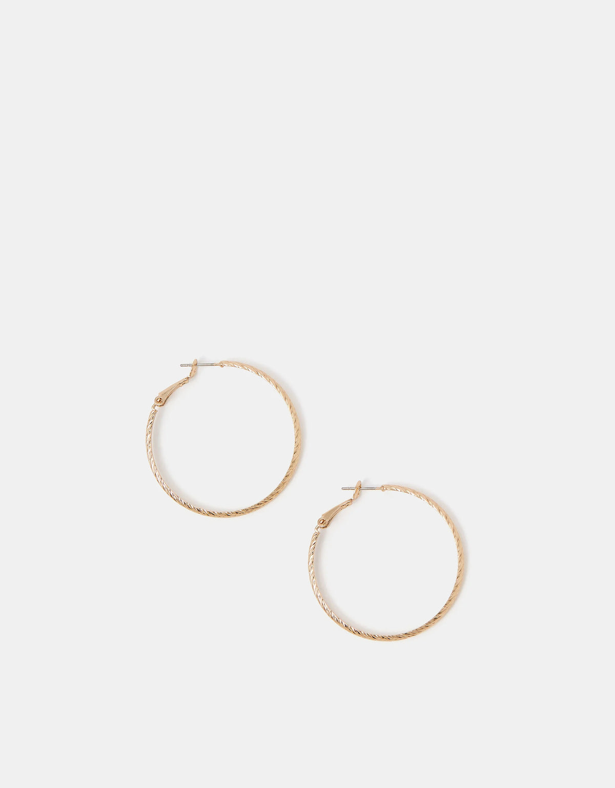 Sparkle Cut Hoop Earrings