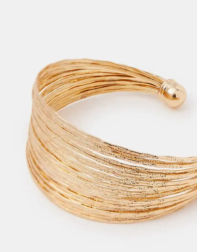 Textured Wide Cuff Bracelet
