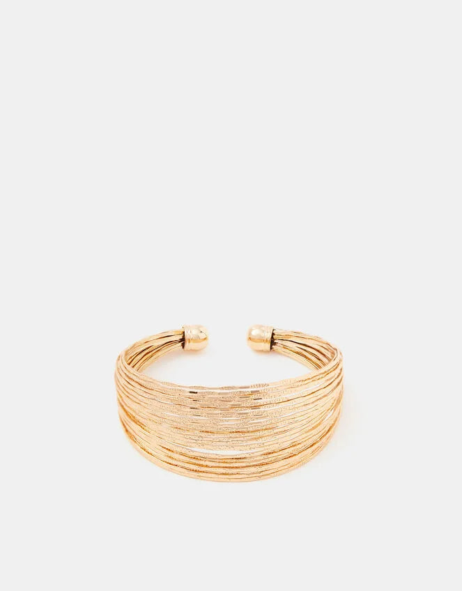 Textured Wide Cuff Bracelet