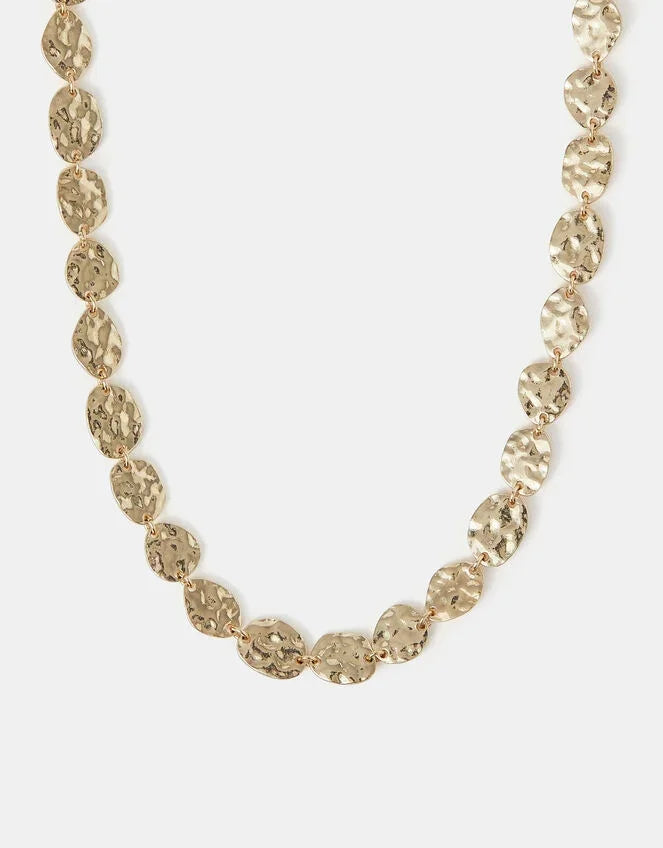 Textured Coin Necklace