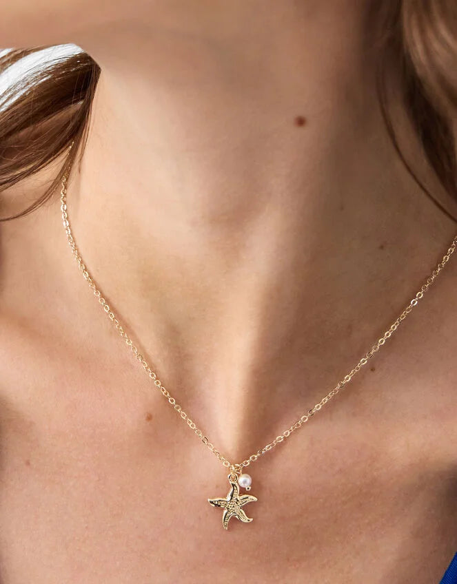 STARFISH PEARL NECKLACE