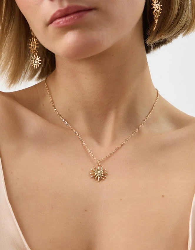 Sun Pendant Necklace