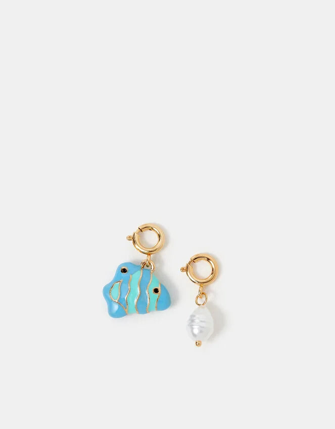 2-Pack Fish & Pearl Jewellery Charms