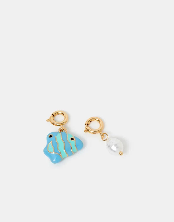 2-Pack Fish & Pearl Jewellery Charms