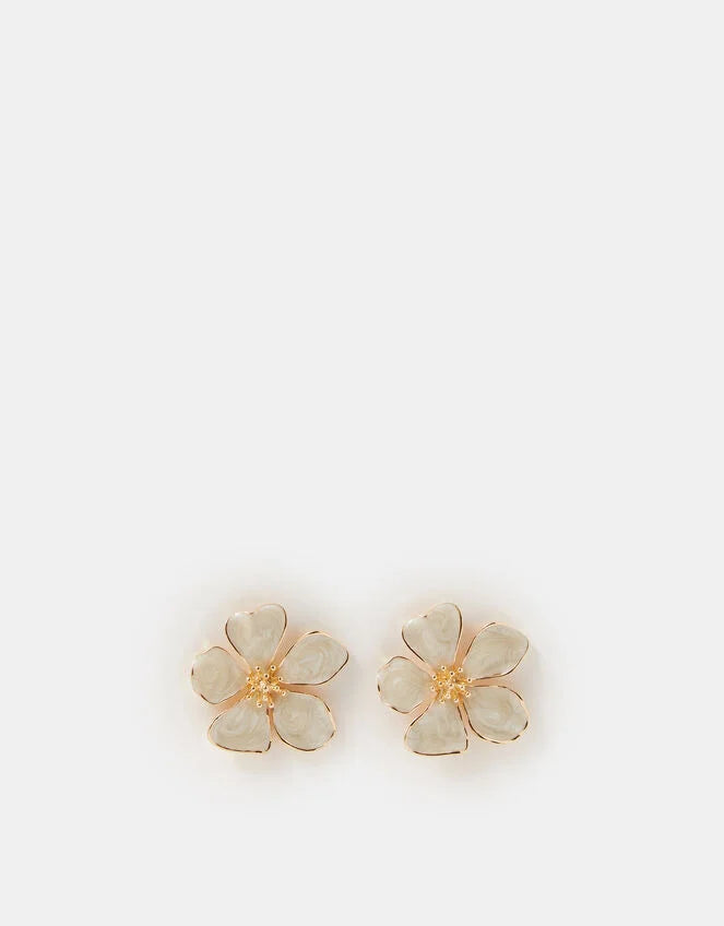 Flower Statement Stud Earrings