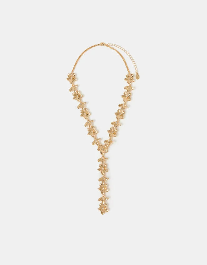 Flower Lariat Necklace