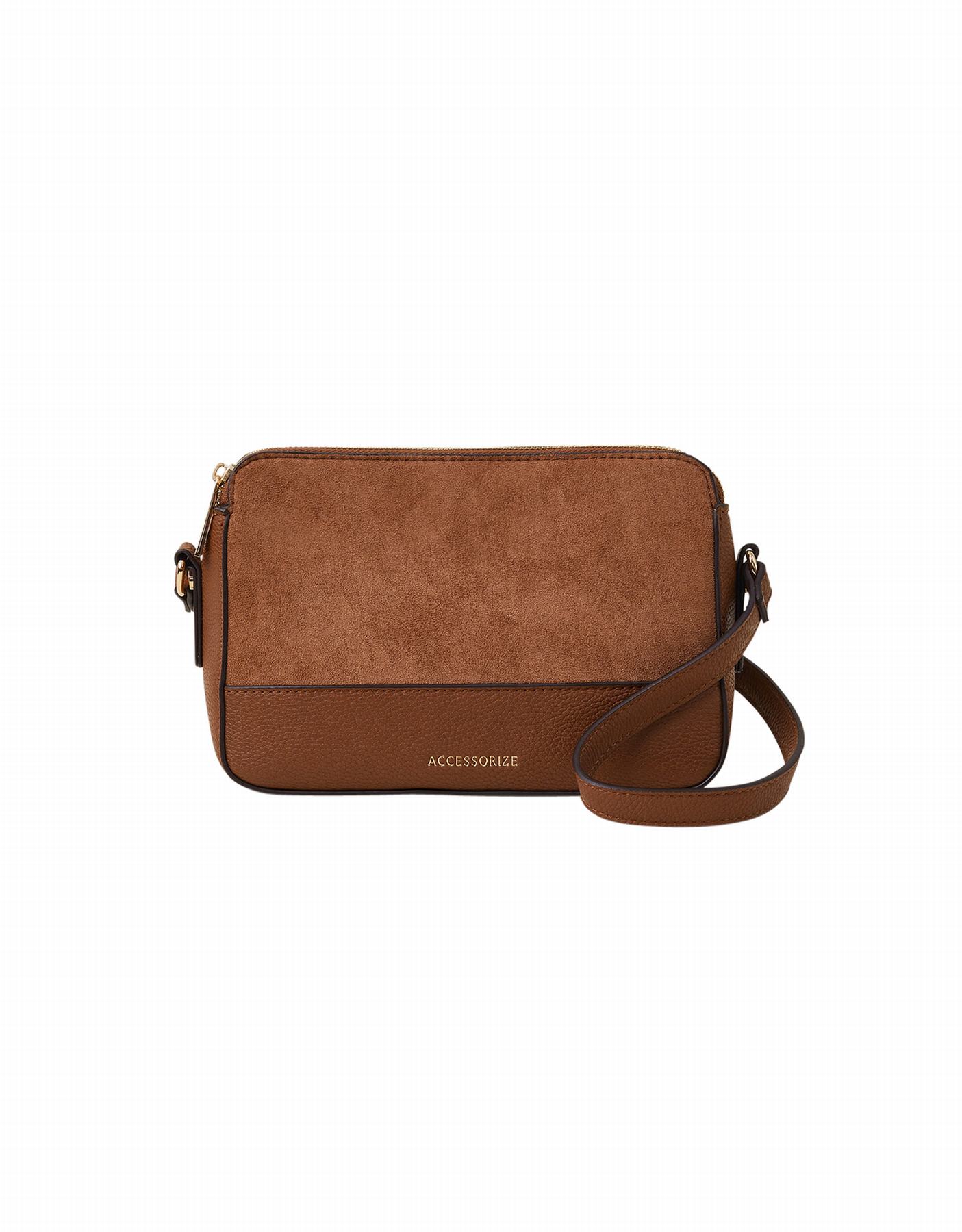 Suedette Classic Crossbody Bag