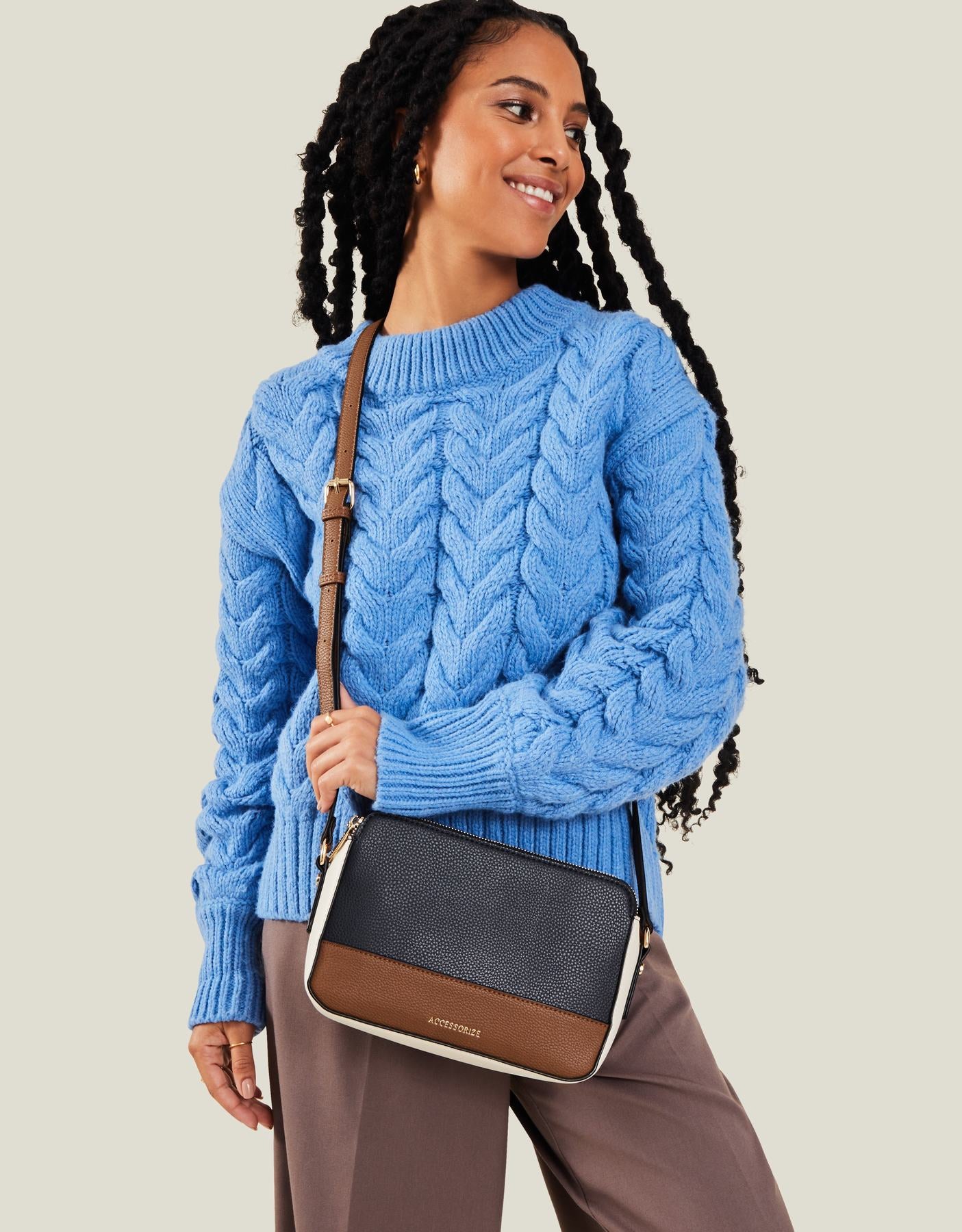 Suedette Classic Crossbody Bag