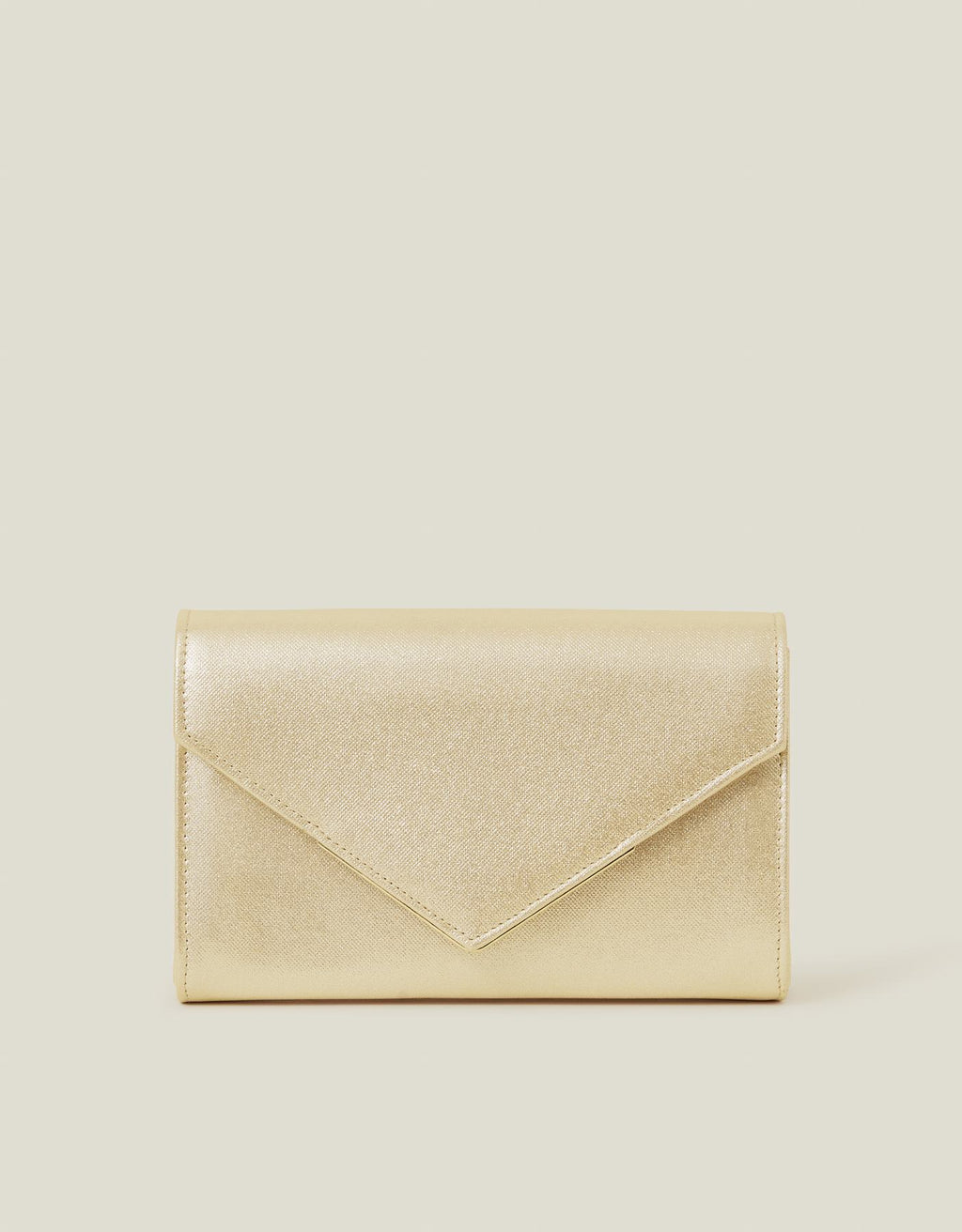 Metallic Envelope Clutch Bag