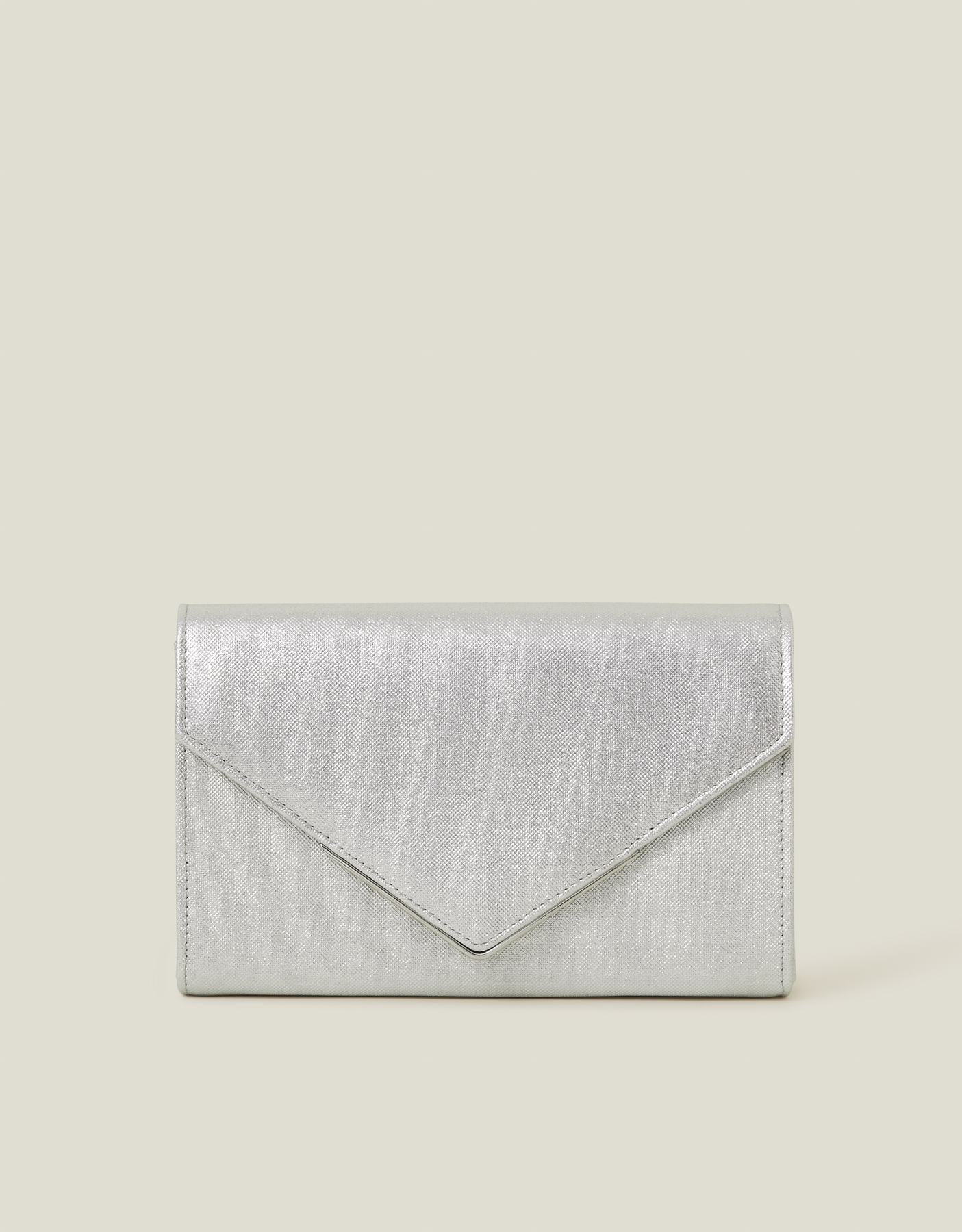 Metallic Envelope Clutch Bag