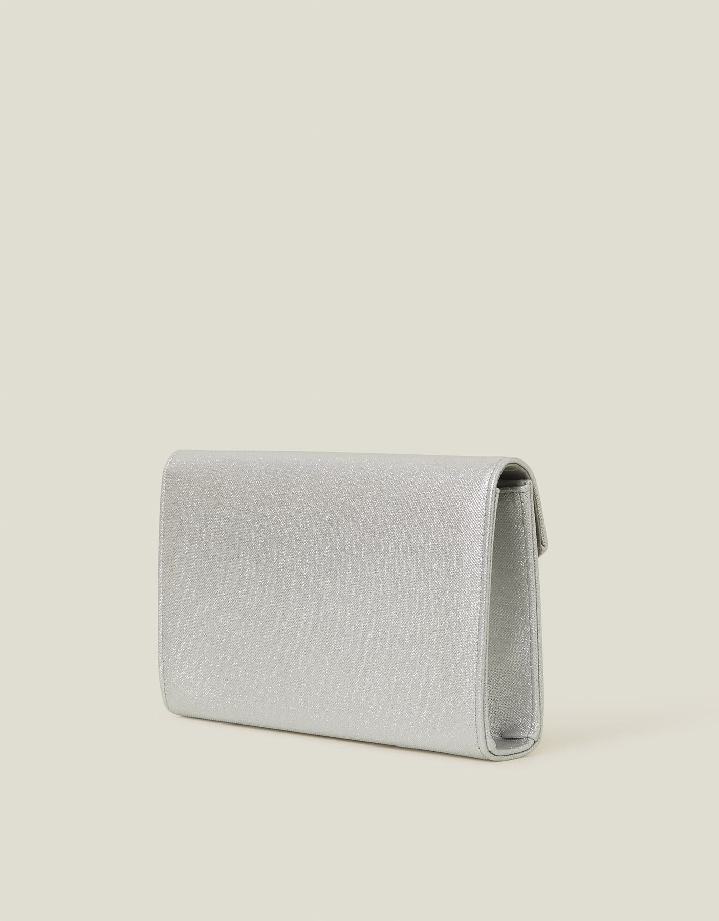 Metallic Envelope Clutch Bag