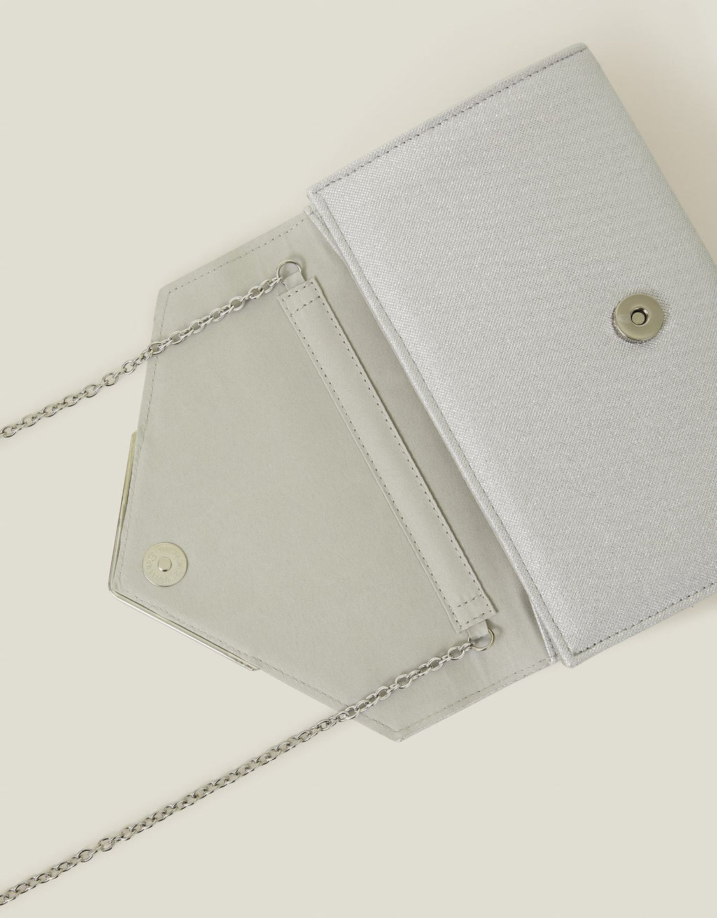 Metallic Envelope Clutch Bag