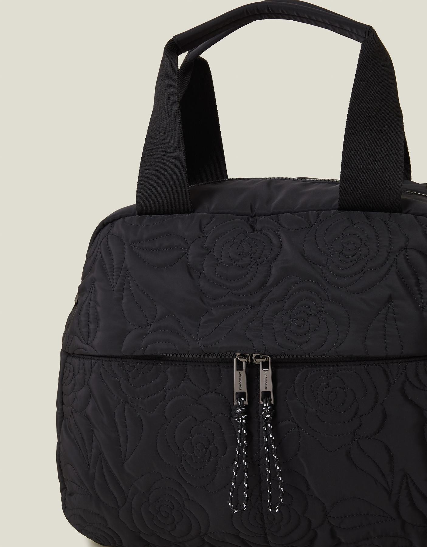 Floral Quilted Travel Bag