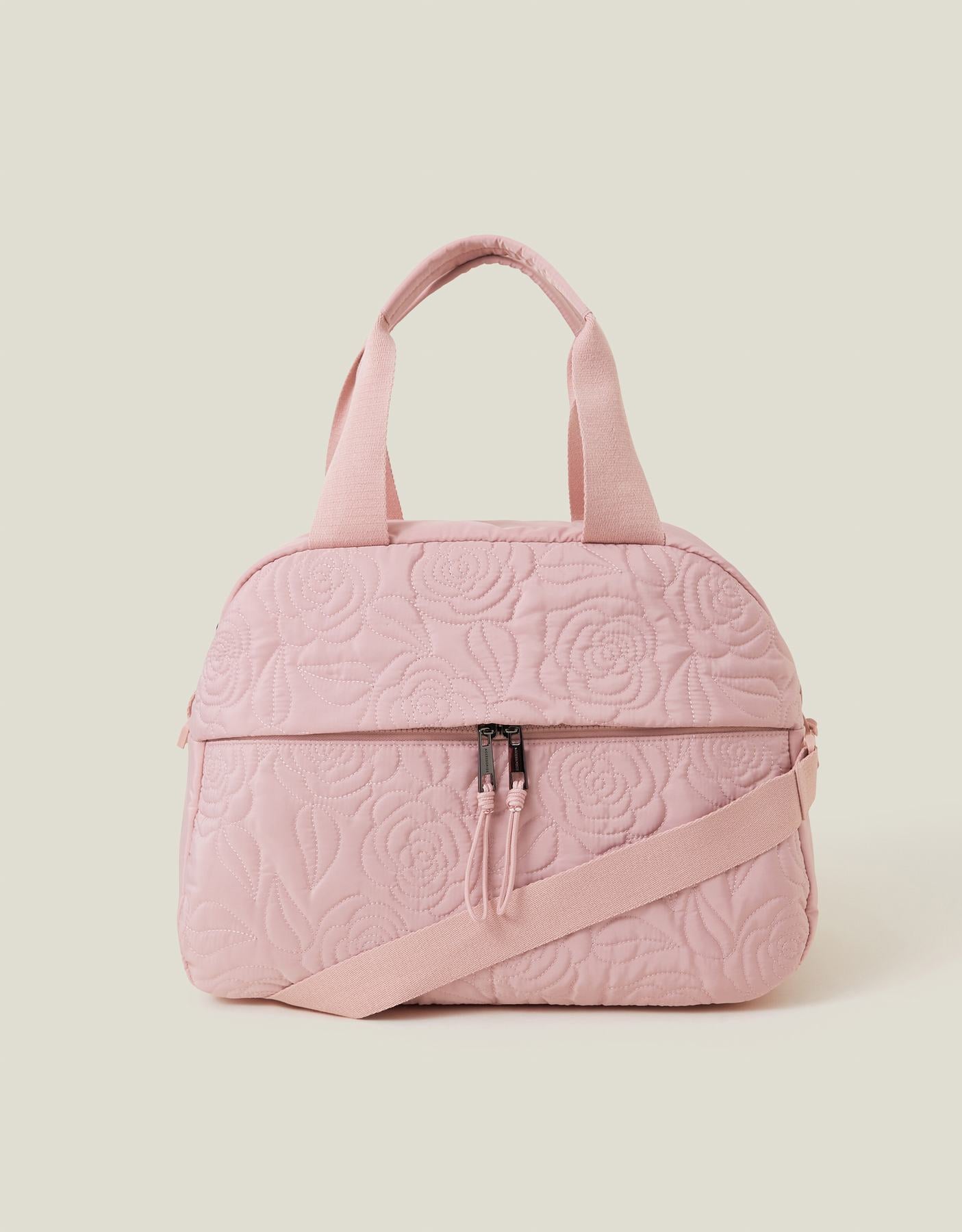 Floral Quilted Travel Bag
