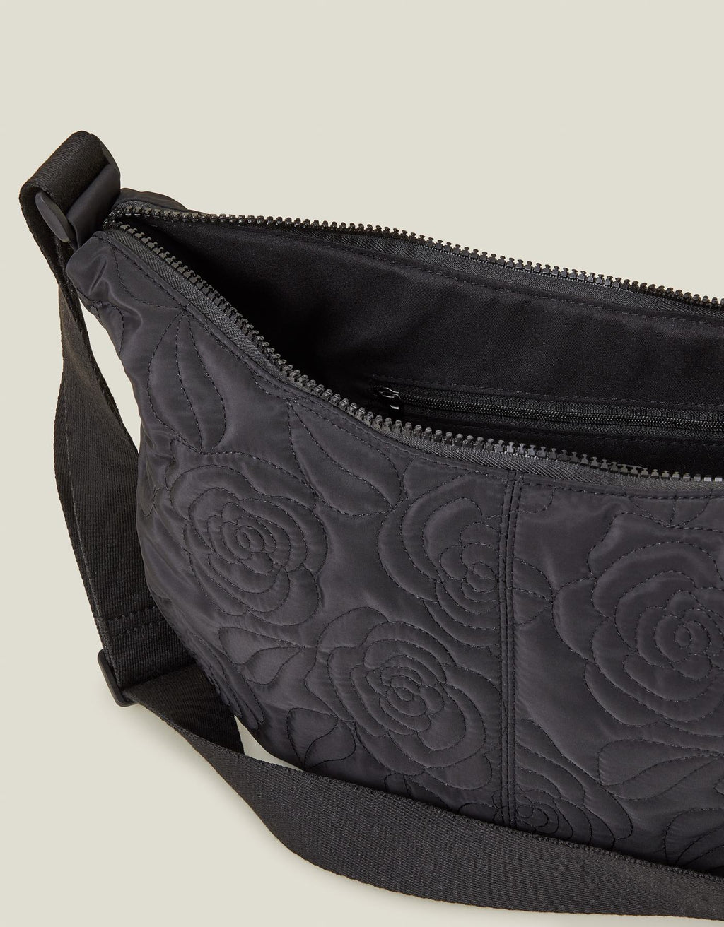 Large Floral Quilted Sling Bag 